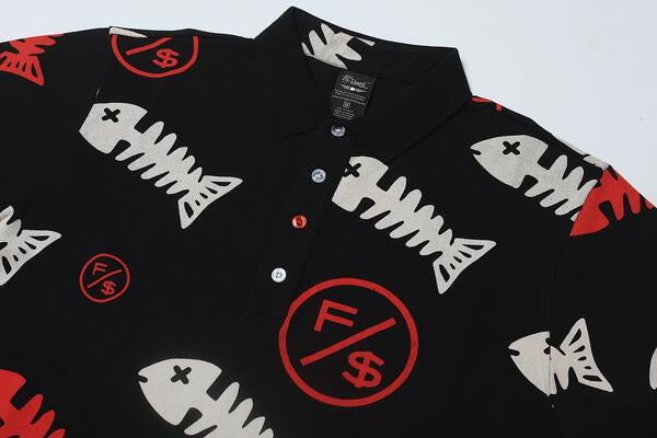 Fishscale Polo (Black) - RTS Collaborative