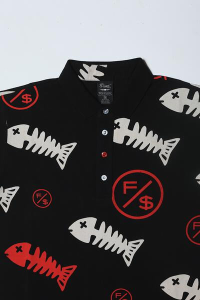 Fishscale Polo (Black) - RTS Collaborative