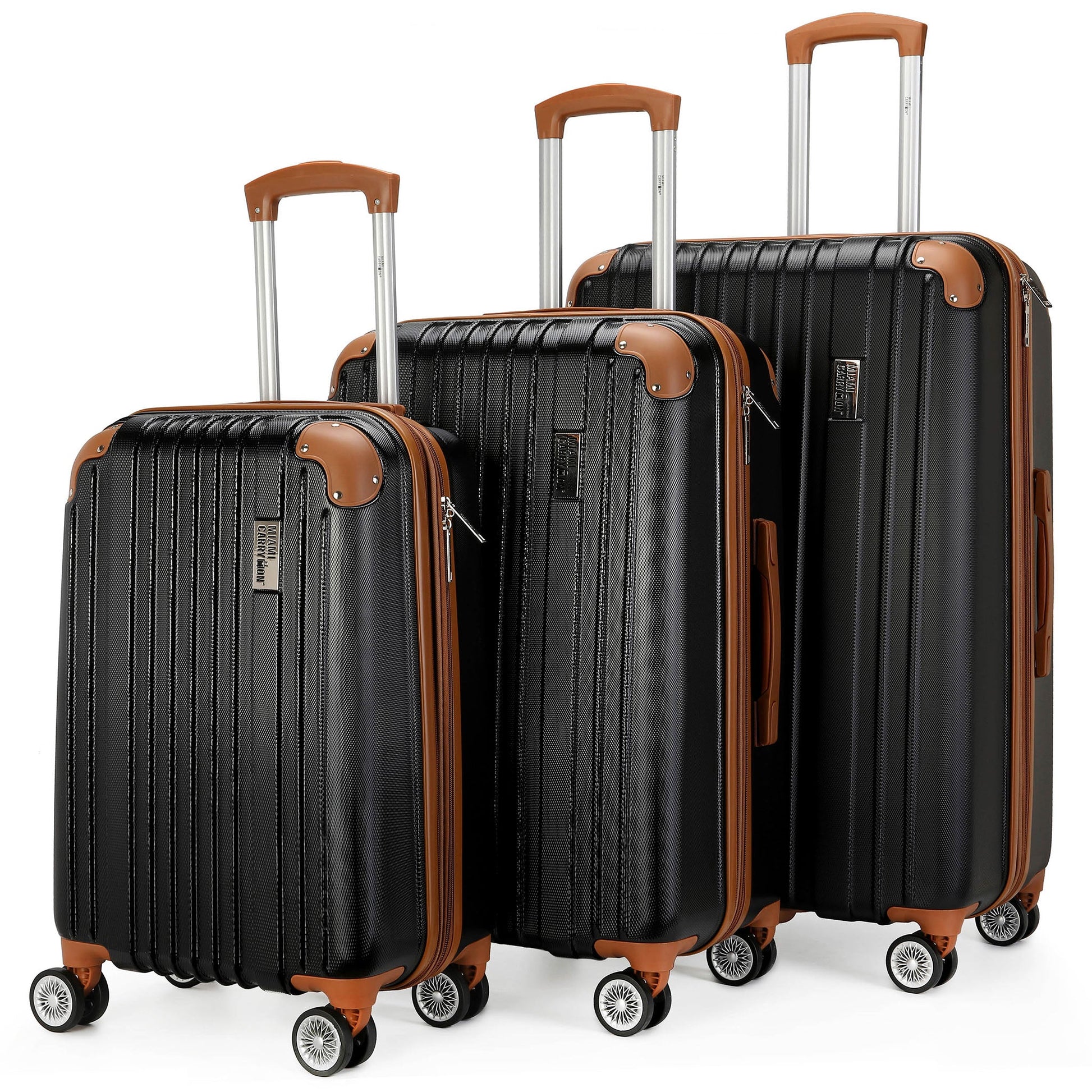 Collins 3 Piece Expandable Retro Luggage Set - RTS Collaborative