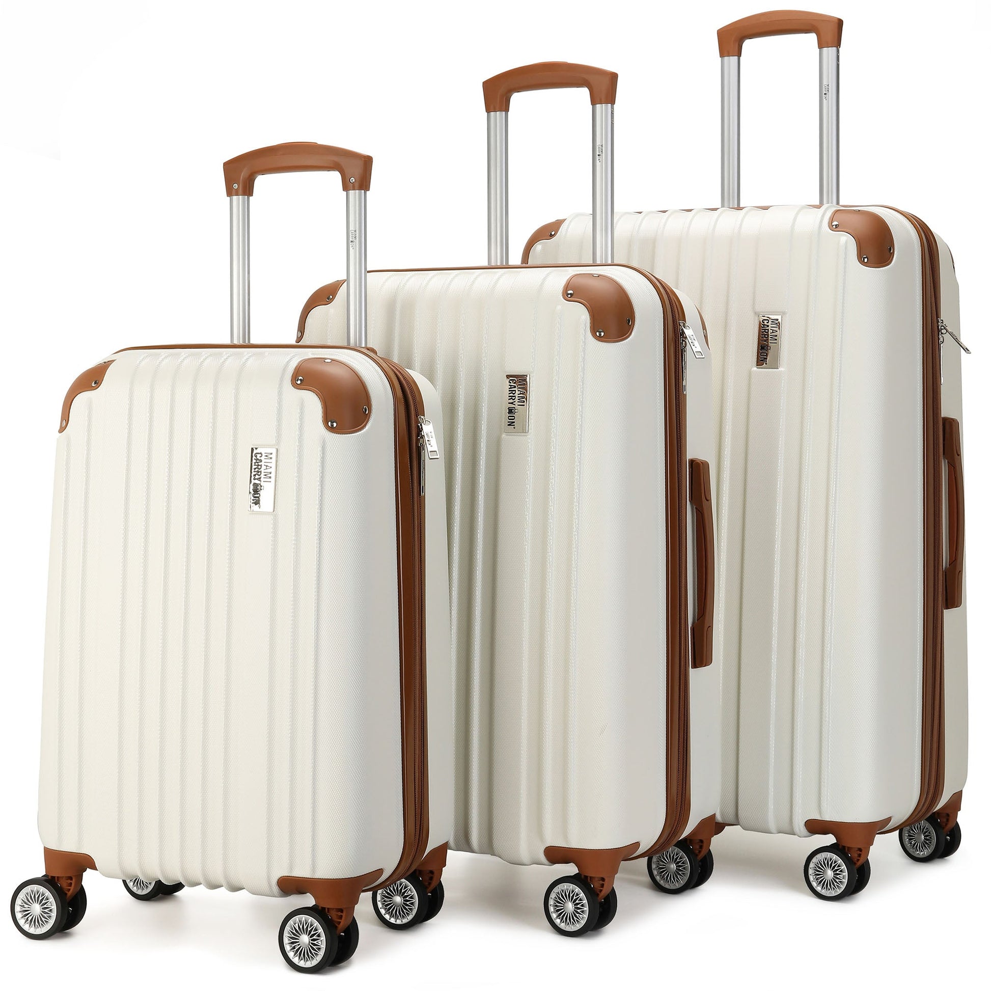 Collins 3 Piece Expandable Retro Luggage Set - RTS Collaborative