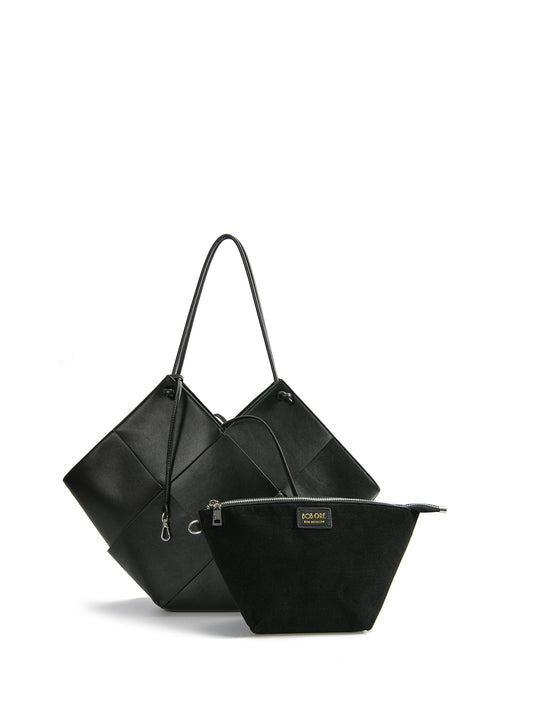 Taylor Contexture Leather Bag, Black - RTS Collaborative