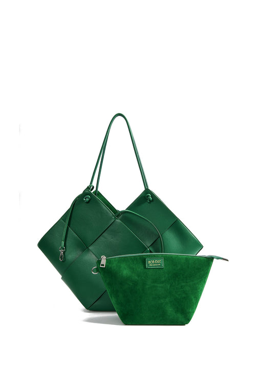 Taylor Contexture Leather Bag, Racing Green - RTS Collaborative