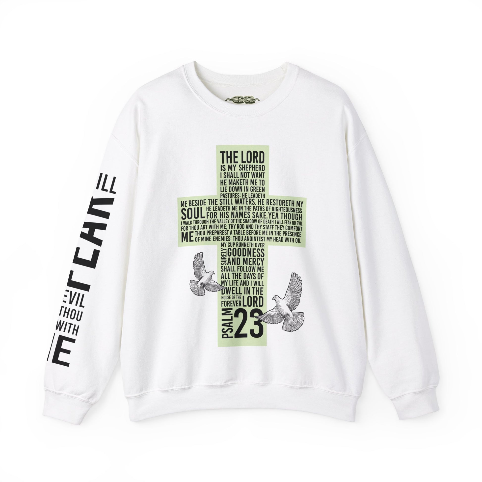 Psalm 23 Fear No Evil Crew Sweatshirt - RTS Collaborative