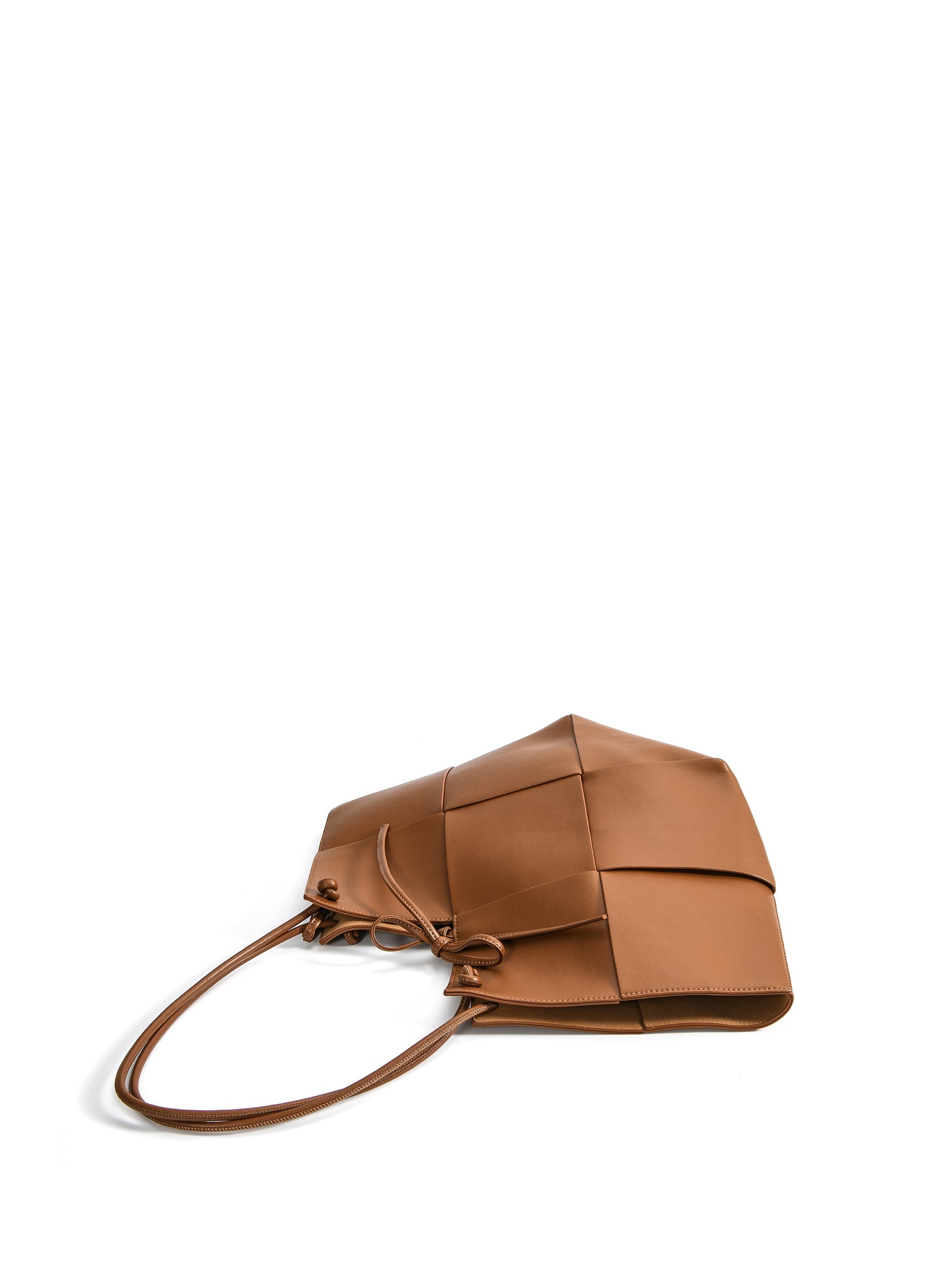 Taylor Contexture Leather Bag, Caramel - RTS Collaborative