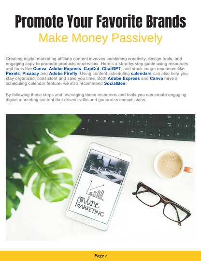 Digital Marketing Coursebook—Create Content, Earn Passive Income - RTS Collaborative