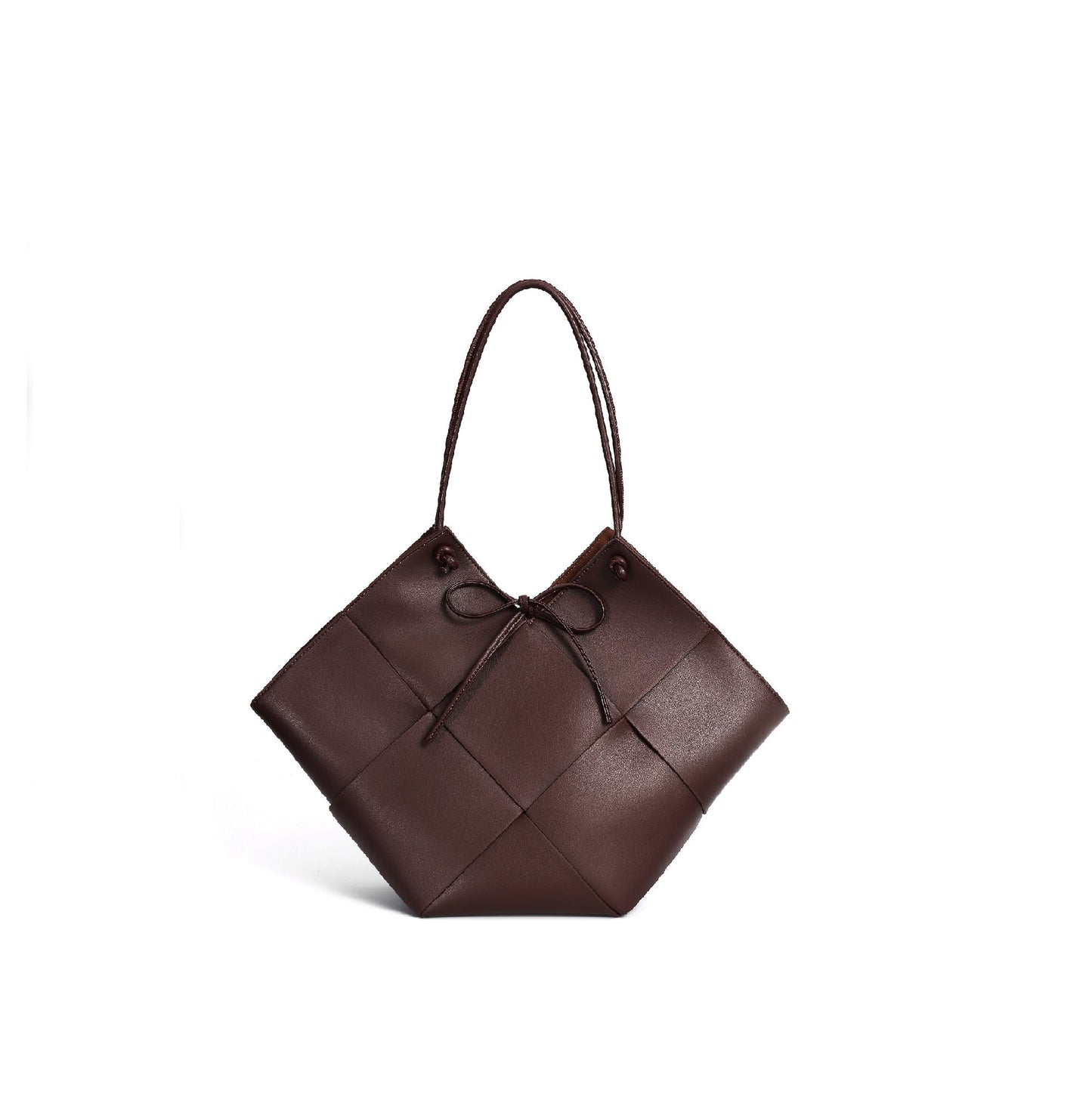 Taylor Contexture Leather Bag, Chocolate - RTS Collaborative