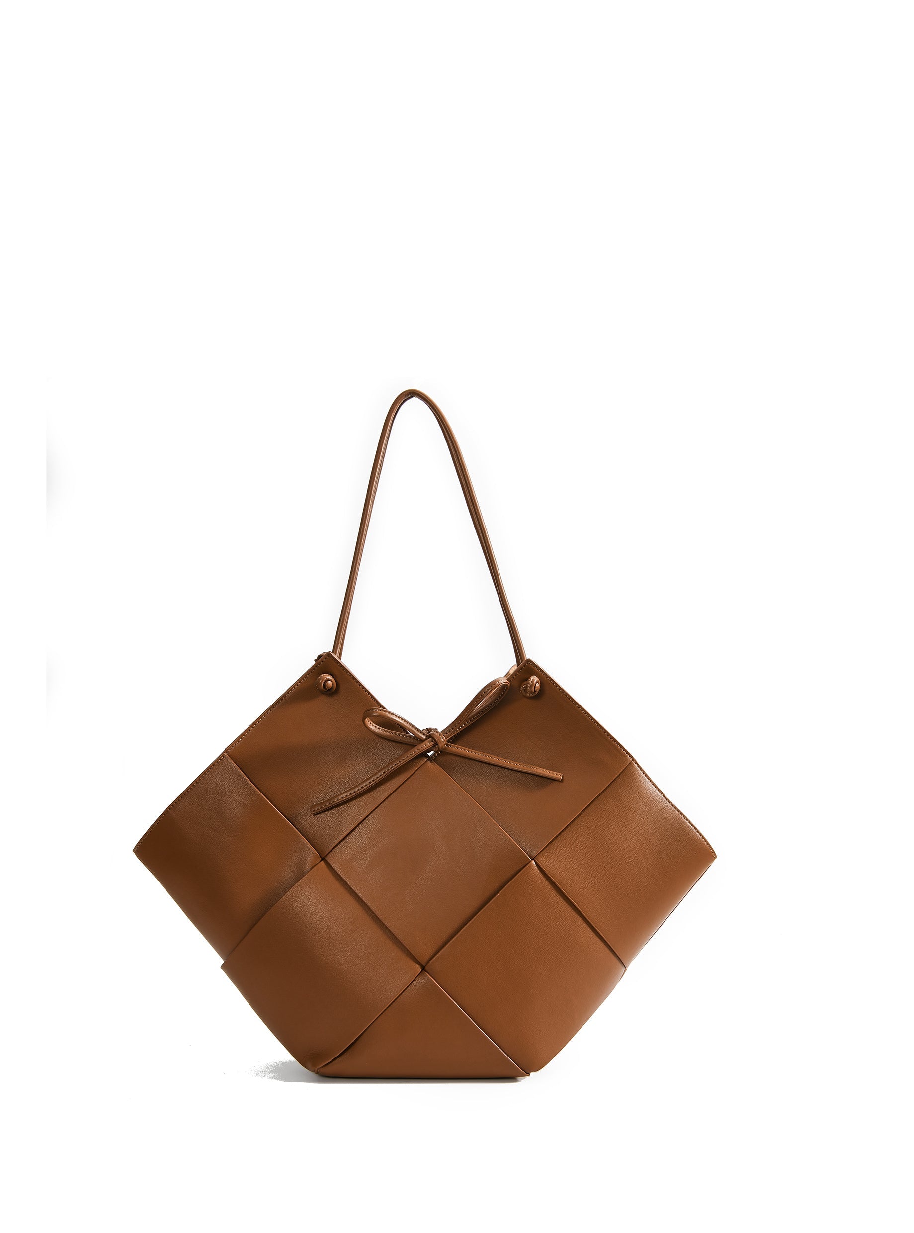 Taylor Contexture Leather Bag, Caramel - RTS Collaborative