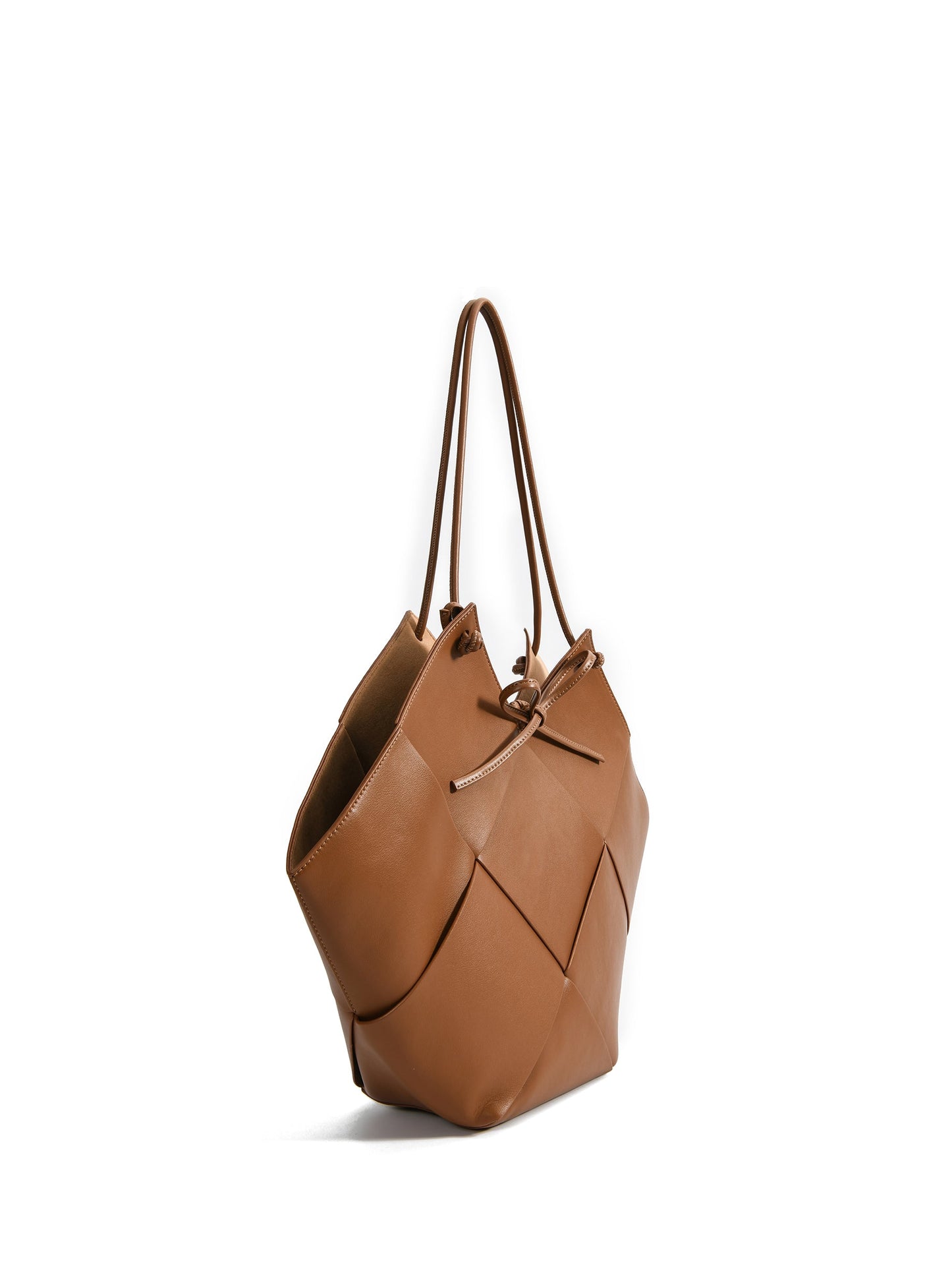 Taylor Contexture Leather Bag, Caramel - RTS Collaborative