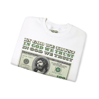 In God We Trust  Crew Sweatshirt - RTS Collaborative