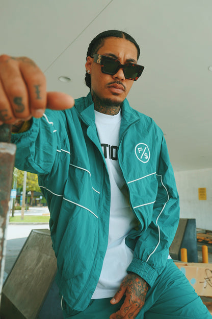 MOTION Nylon Jacket (Green) - RTS Collaborative