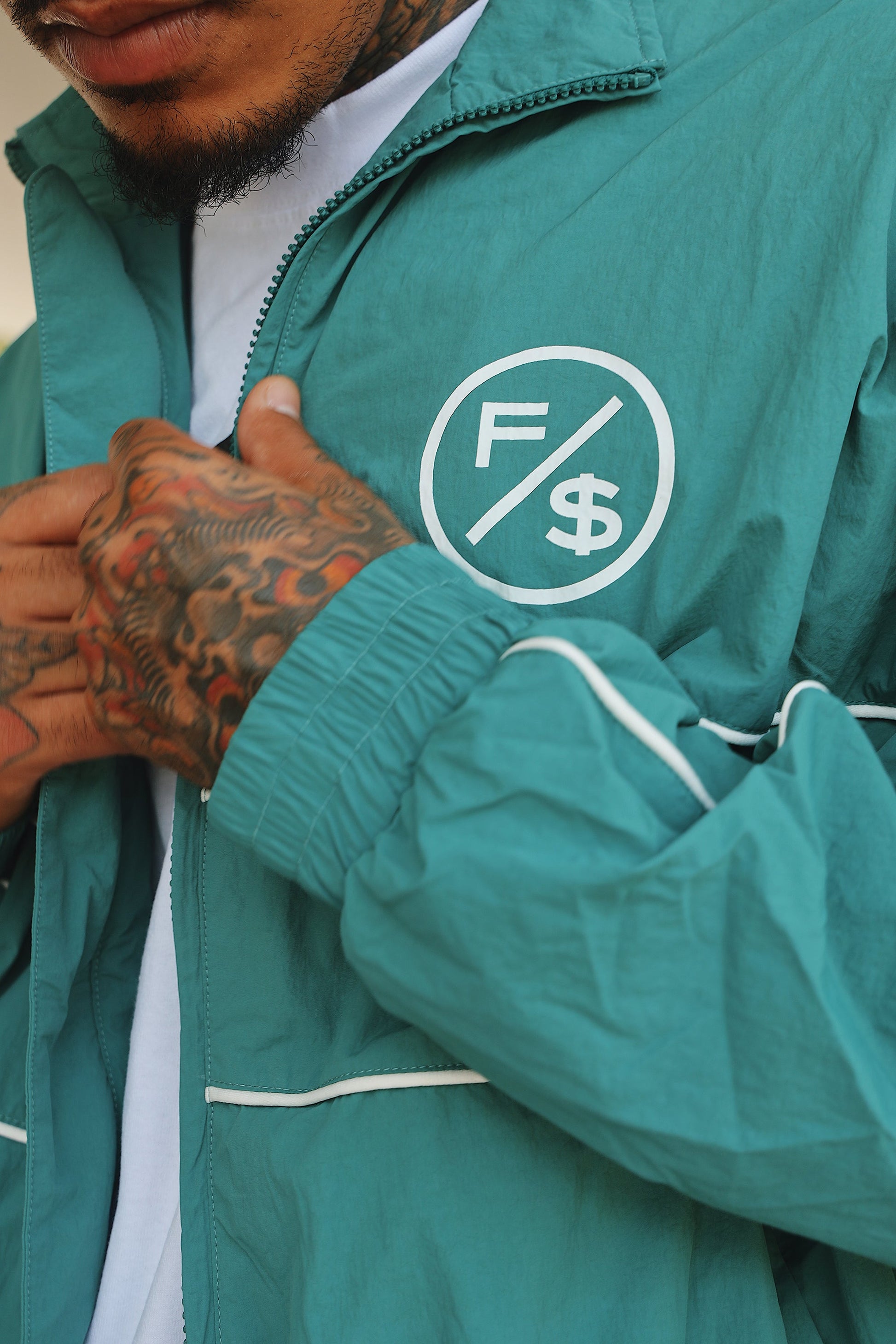 MOTION Nylon Jacket (Green) - RTS Collaborative