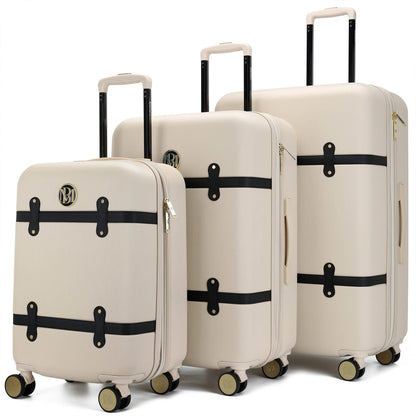 Grace 3 Piece Expandable Retro Luggage Set - RTS Collaborative