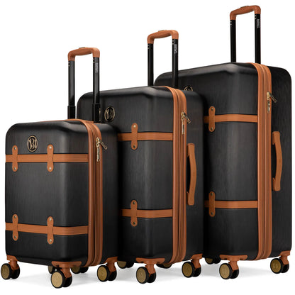 Grace 3 Piece Expandable Retro Luggage Set - RTS Collaborative