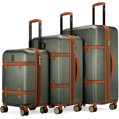 Grace 3 Piece Expandable Retro Luggage Set - RTS Collaborative