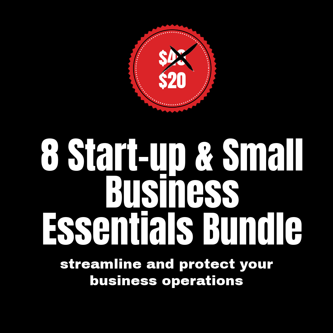 8 Start-up & Small Business Essentials Bundle - RTS Collaborative