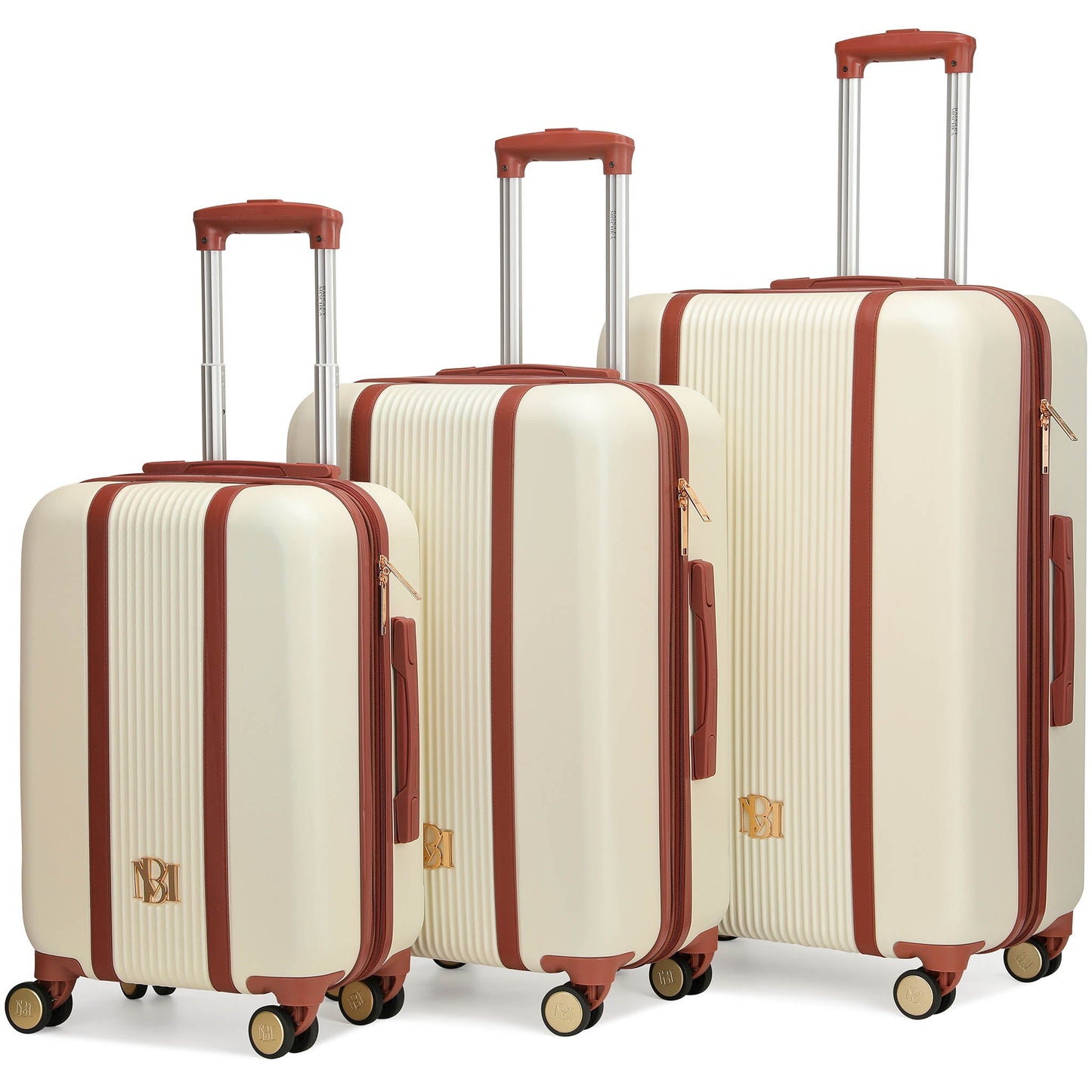 Mia 3 Piece Expandable Retro Luggage Set - RTS Collaborative