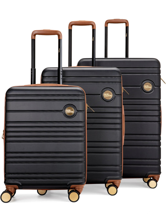 Brickell 3 Piece Expandable Retro Luggage Set - RTS Collaborative