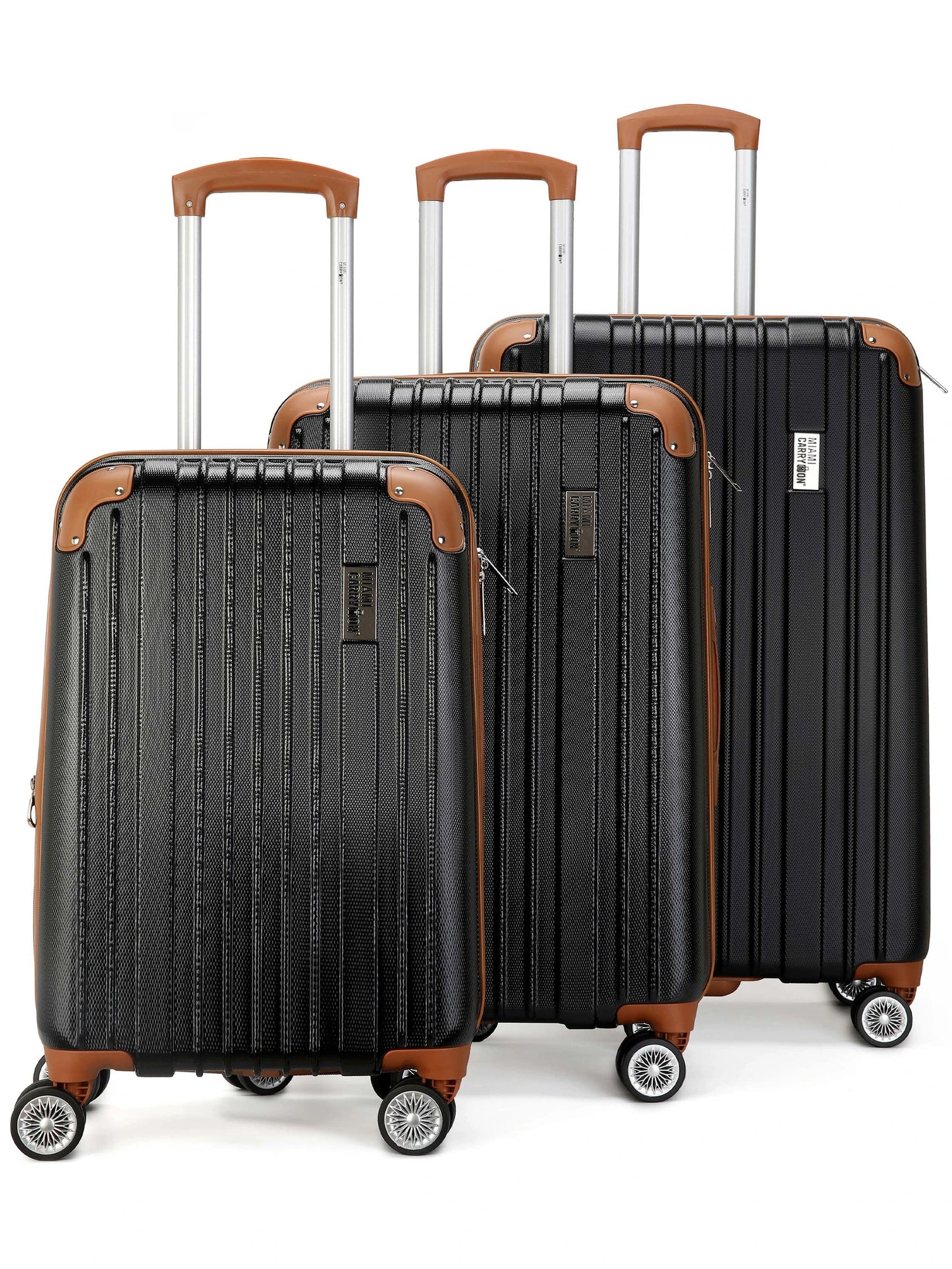 Collins 3 Piece Expandable Retro Luggage Set - RTS Collaborative