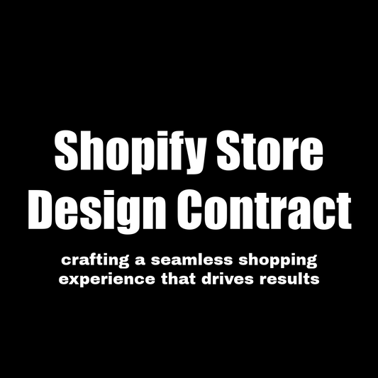 Shopify Store Design Contract