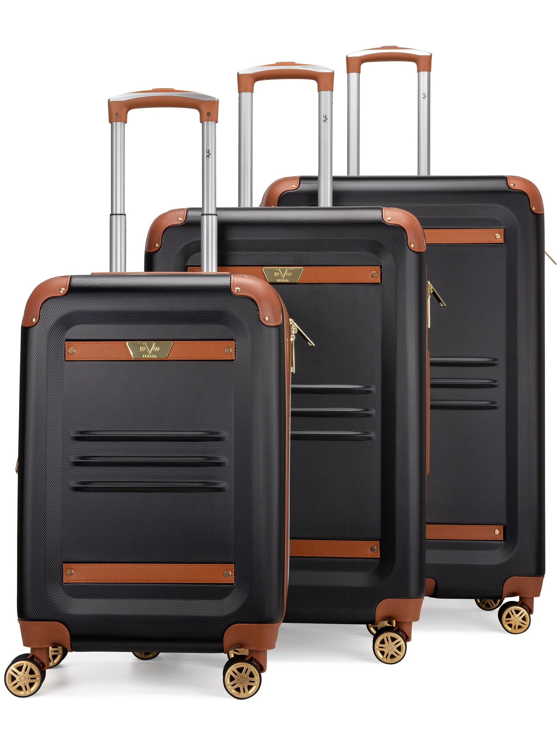 Vintage 3 Piece Expandable Retro Luggage Set - RTS Collaborative