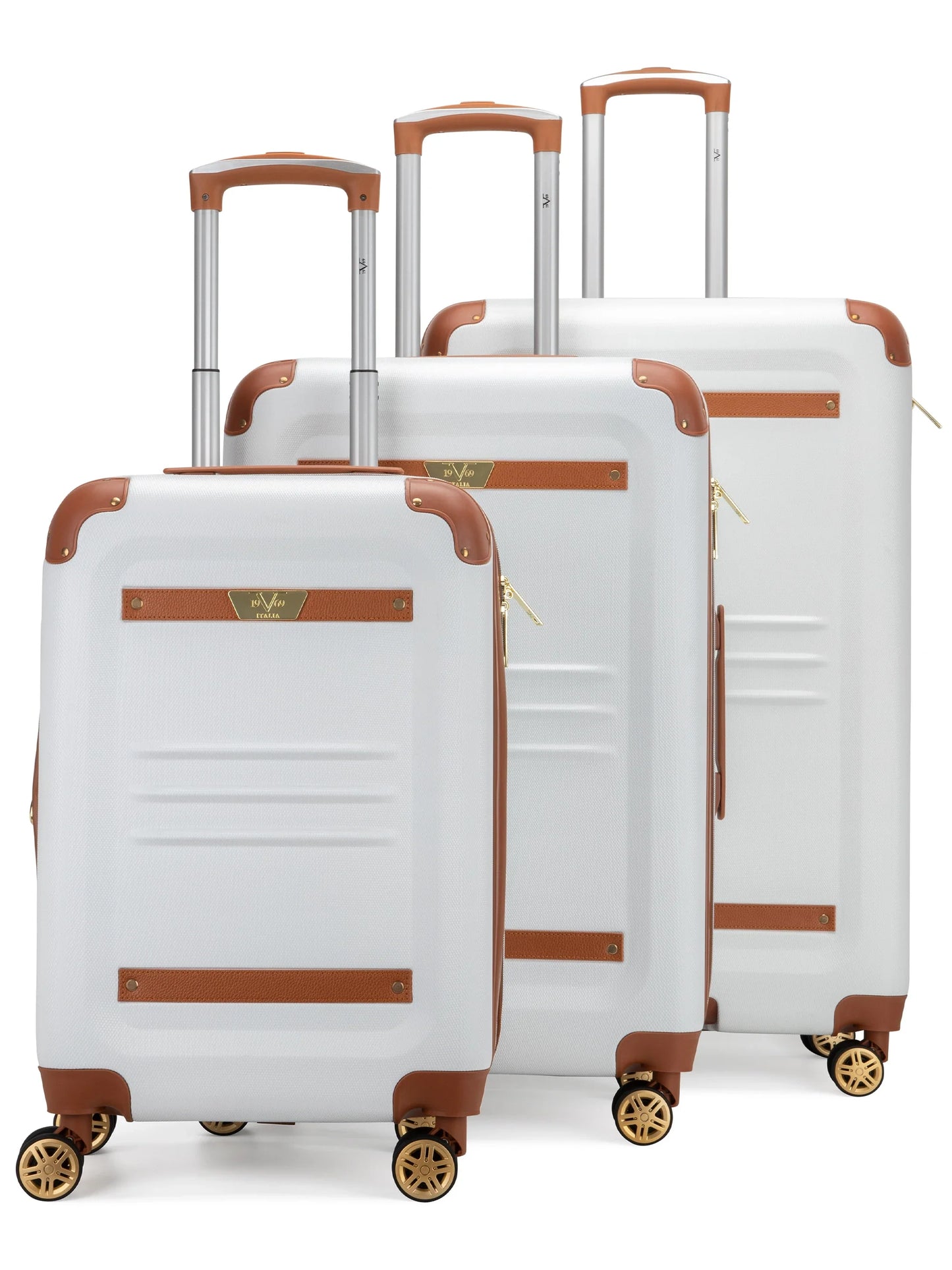 Vintage 3 Piece Expandable Retro Luggage Set - RTS Collaborative